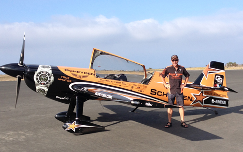 Super Dave Mathieson at the 2014 Catalina Air Show