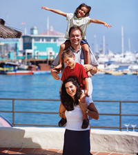 Family of Four on Catalina