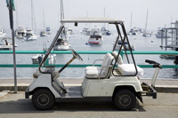 Golf Cart on the Waterfront in Avalon