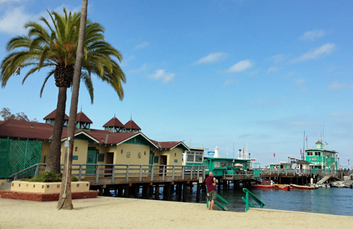 Green Pleasure Pier in Avalon Harbor on Catalina Island