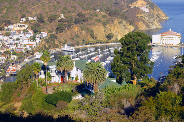 Catalina's Mount Ada Inn Viewed From Above