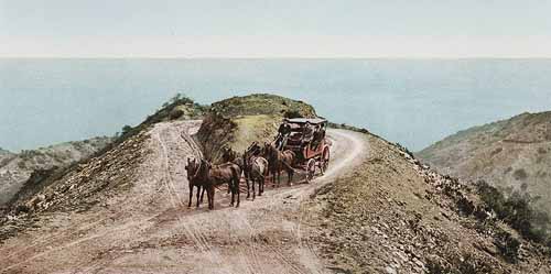 Stagecoach on Catalina Island