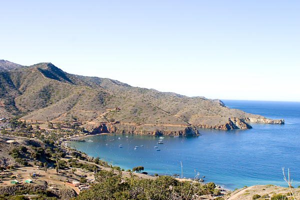 View of Two Harbors on Catalina Island